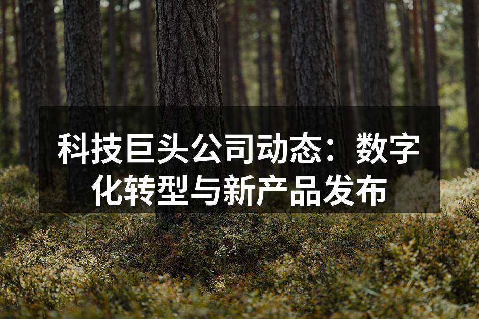 科技巨头公司动态：数字化转型与新产品发布